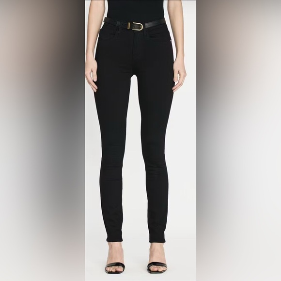 Frame Denim Le Skinny de Jeanne Black 2 - Picture 3 of 16